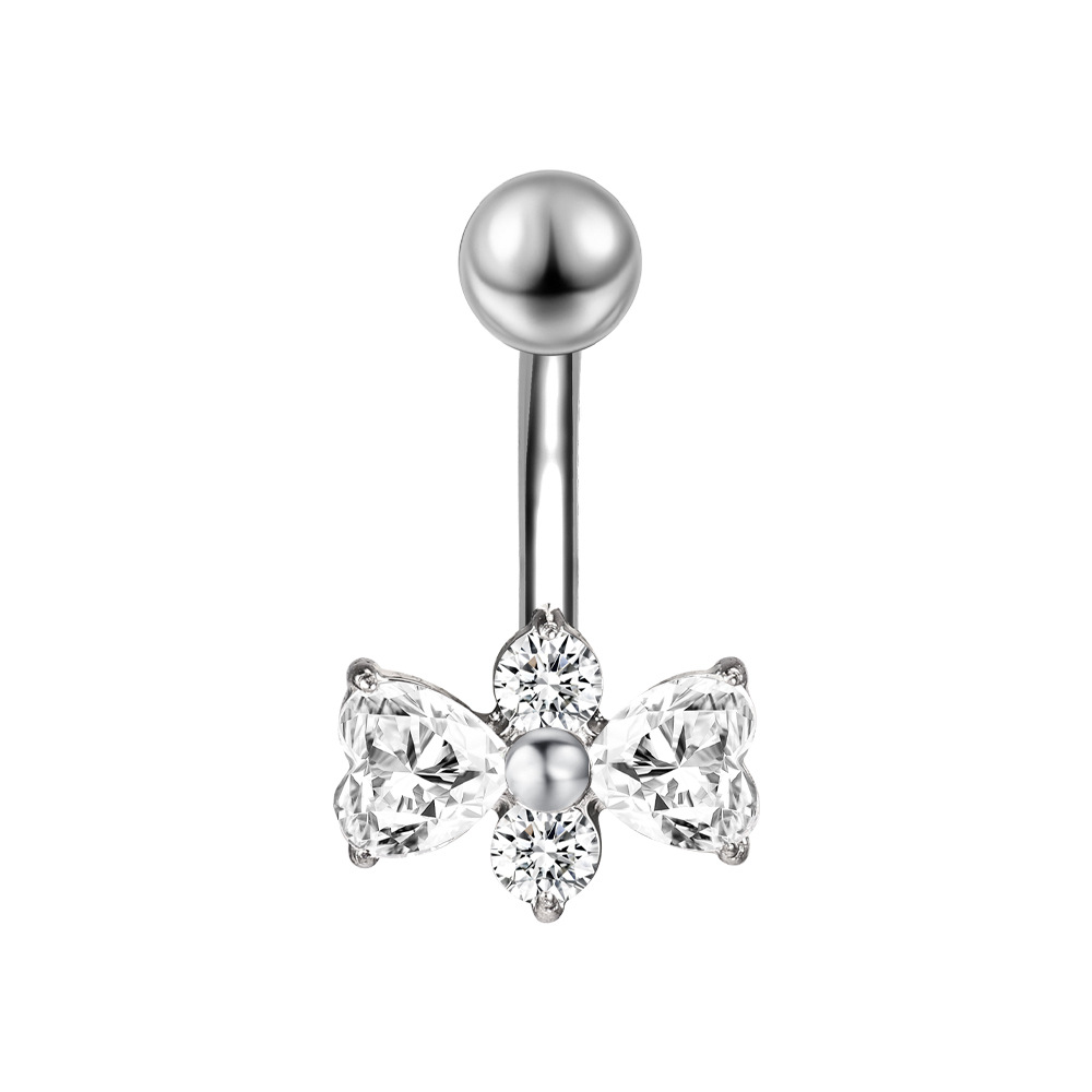 Belly Button Ring with CZ