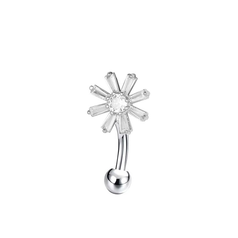 Belly Button Bar with Flower