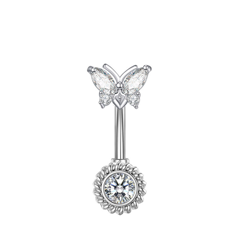 Navel Ring with Butterfly