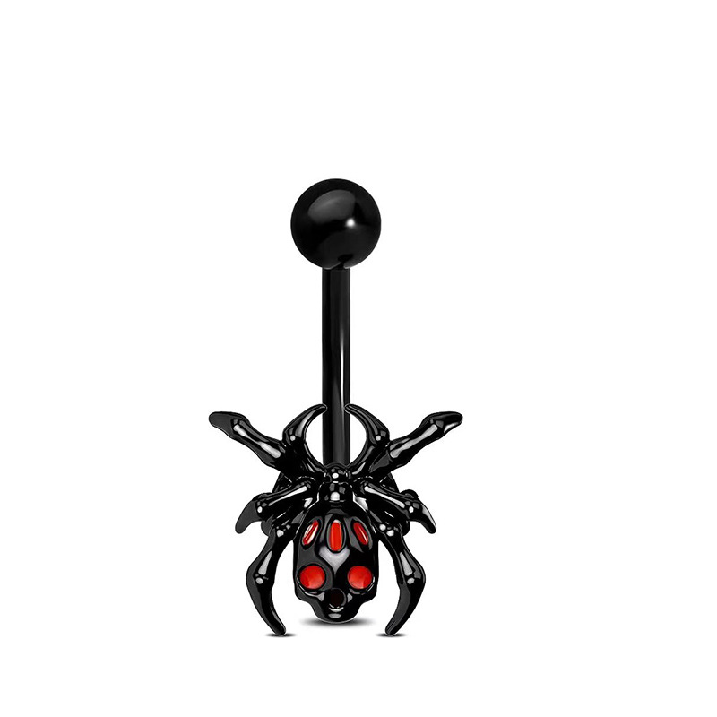 Navel Ring with Spider