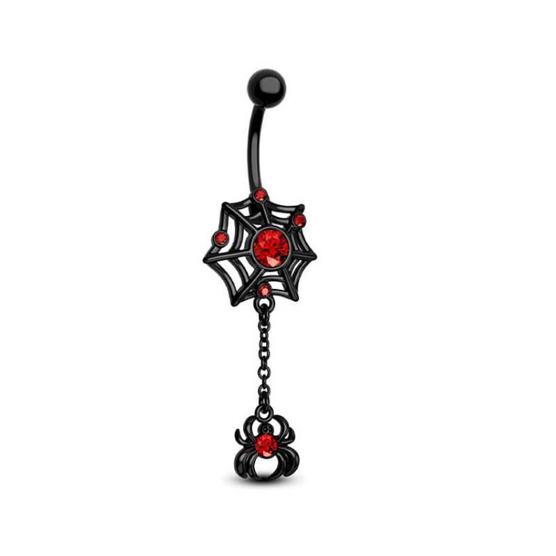 Navel Ring with Bat Dangle