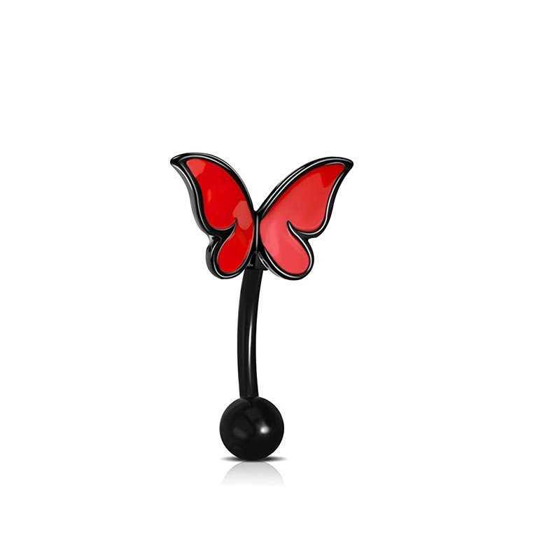 Navel Ring with Butterfly