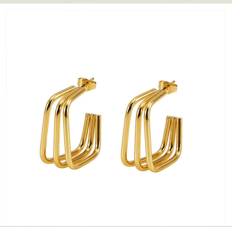 Square Statement Earring