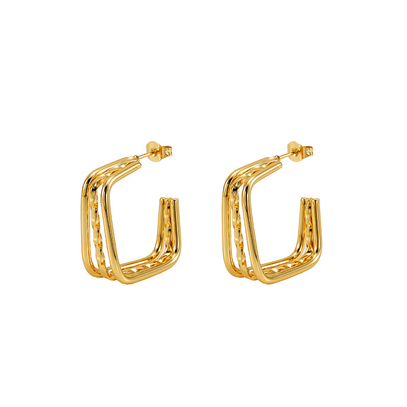 Square Statement Earring