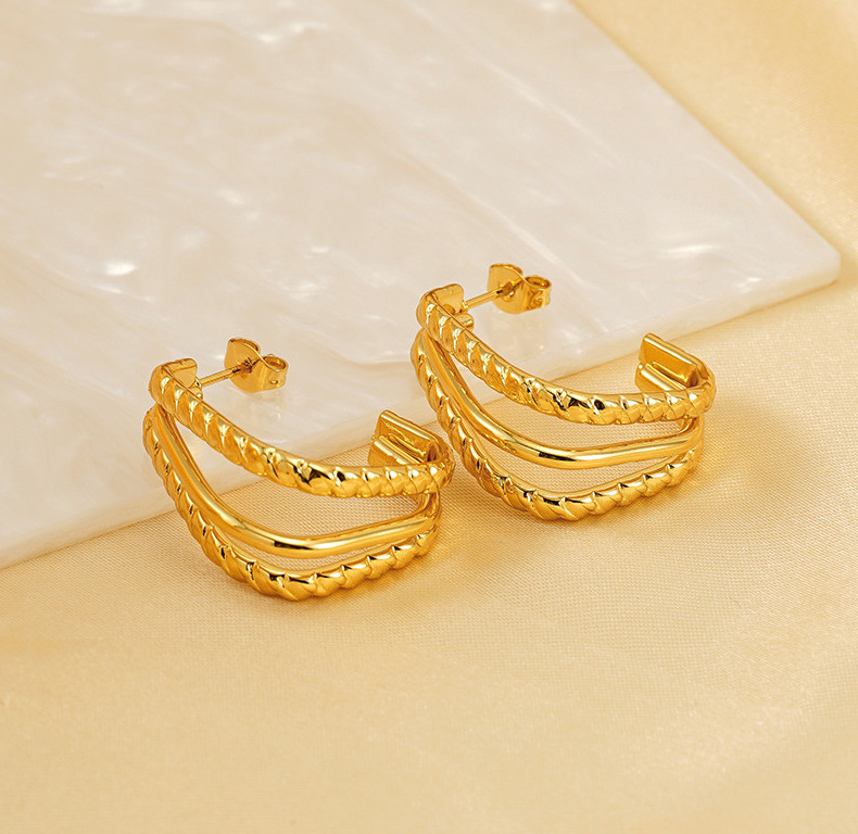 Statement Earring in Gold Color