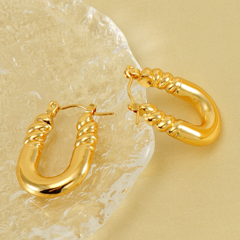 18k Gold Plated Hoop Earring