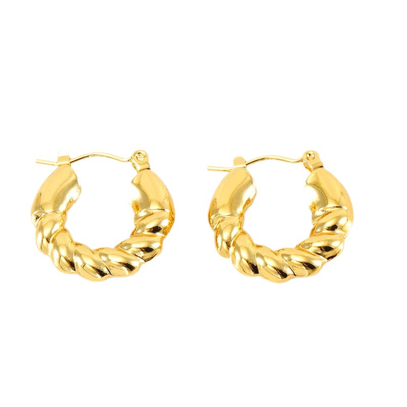 18k Gold Plated Hoop Earring