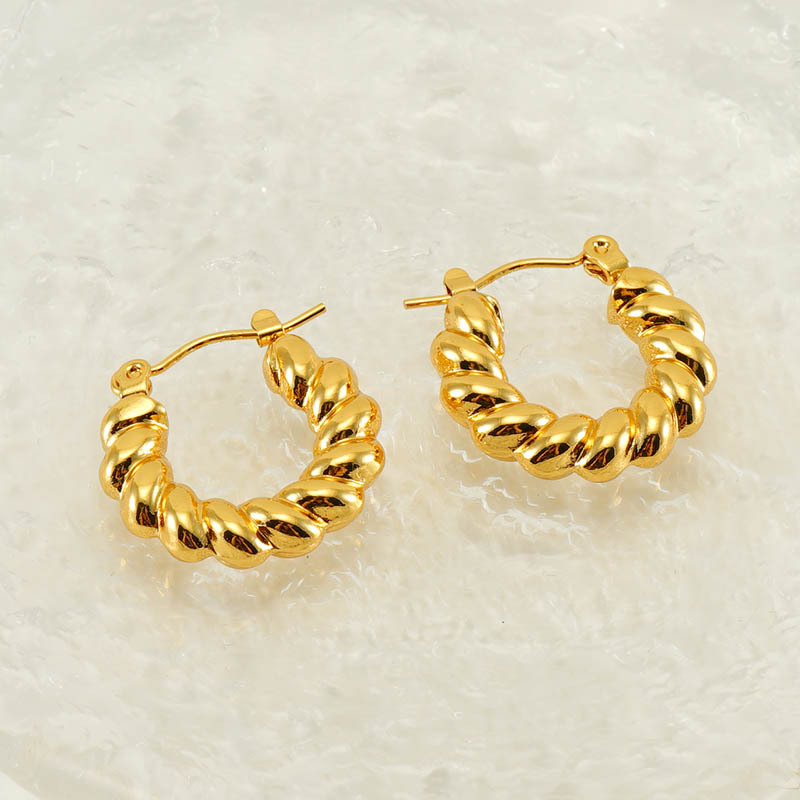 18k Gold Plated Hoop Earring