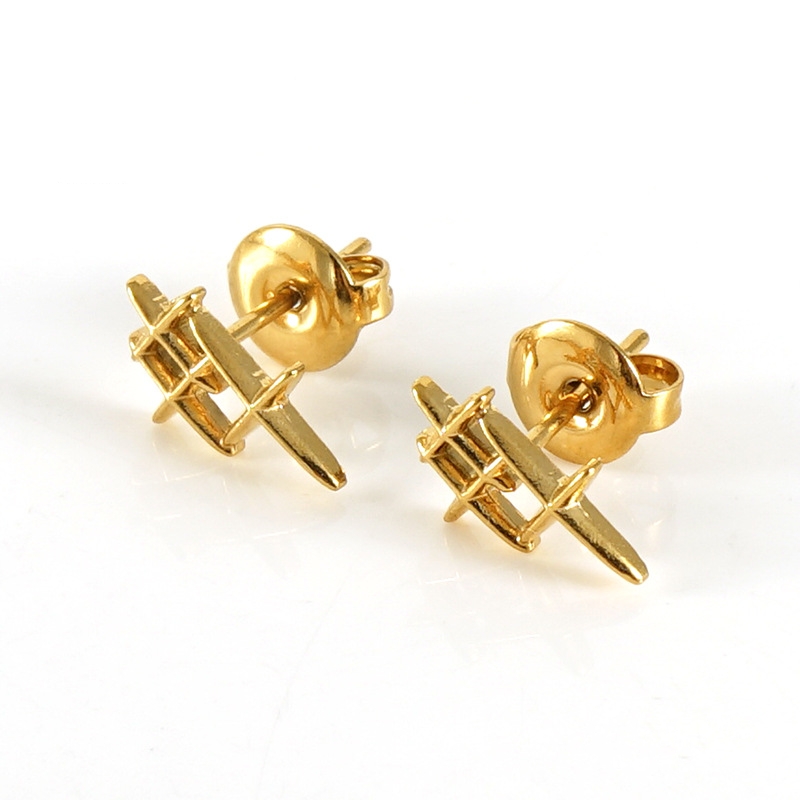 18k Gold Plated Ear Stud