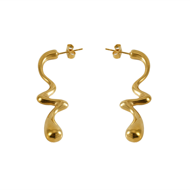 18k Gold Plated Statement Earring