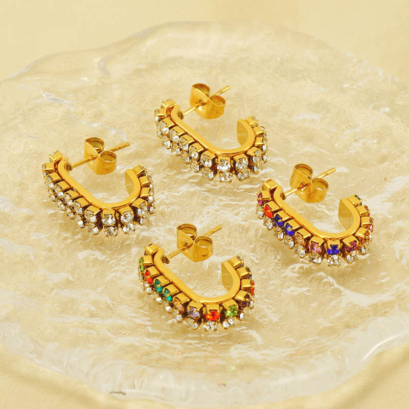 Statement Earring with Zircon