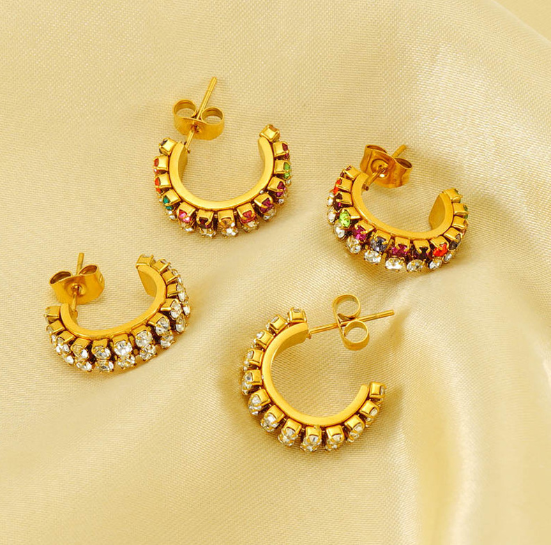 Statement Earring with Zircon