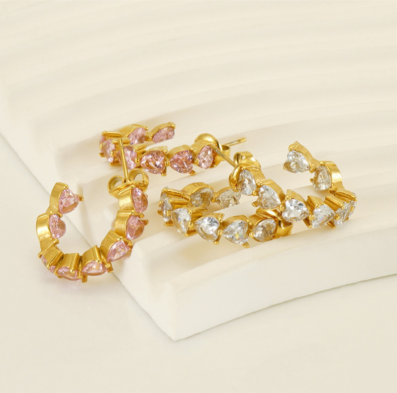 Statement Earring with Zircon