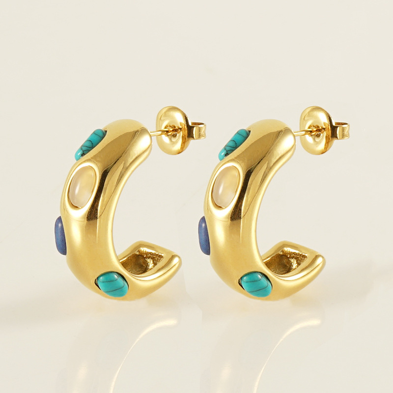 Statement Earring with Turquoise