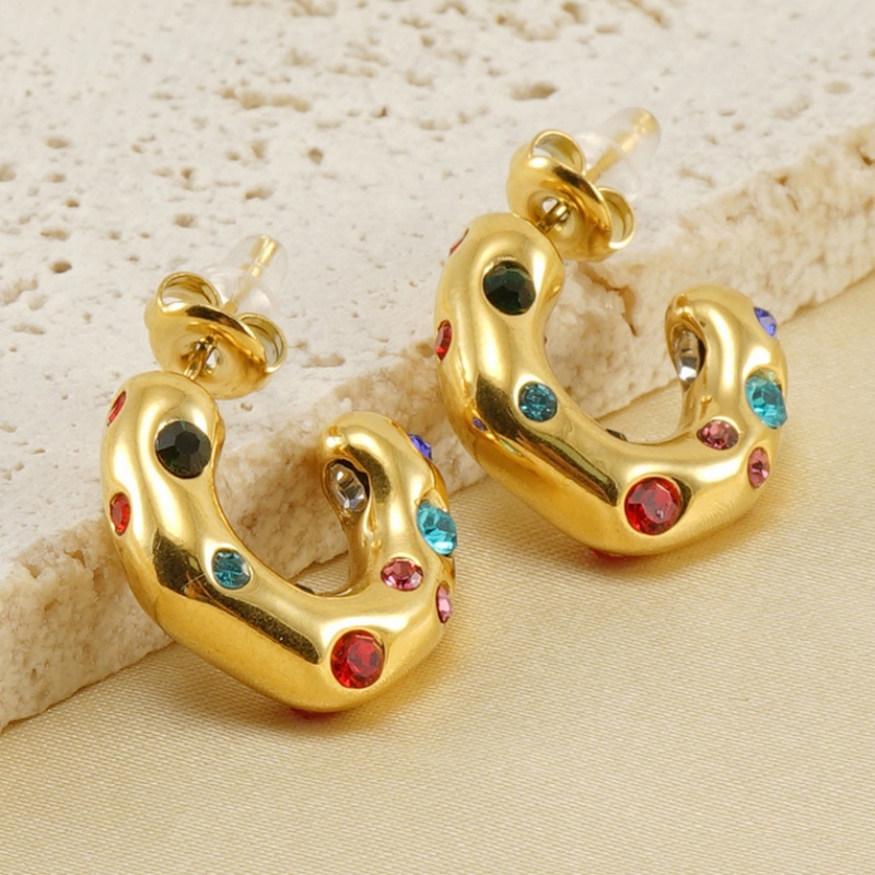 Statement Earring with Zircon