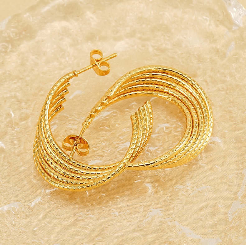 18k Gold Plated Statement Earring