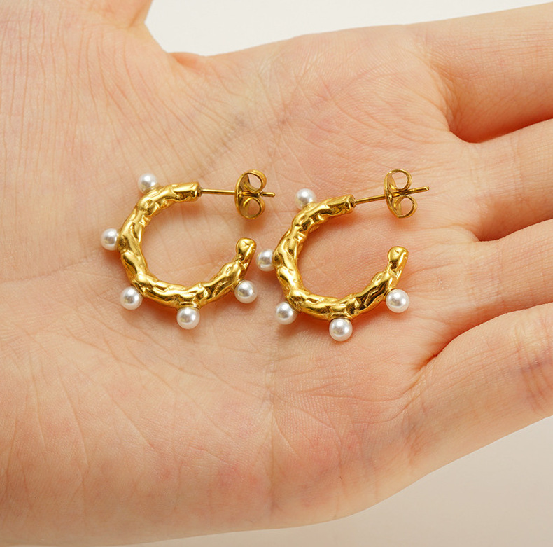 Statement Earring with Pearl