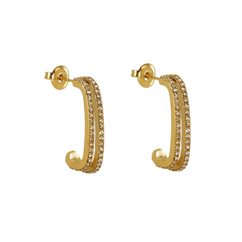 18k Gold Plated Statement Earring