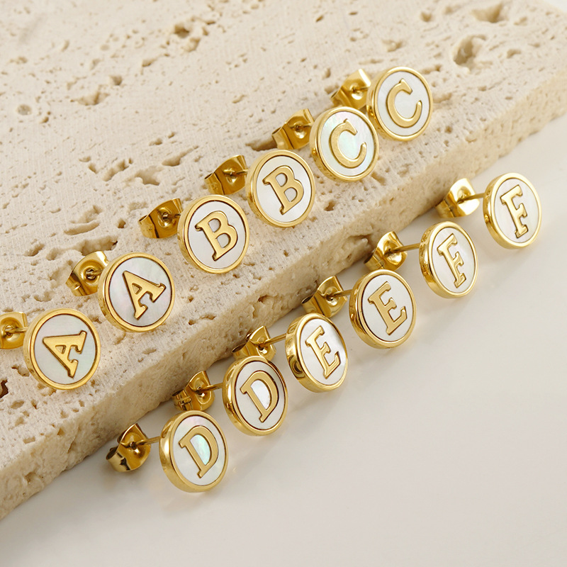 Alphabet Letter Ear Stud