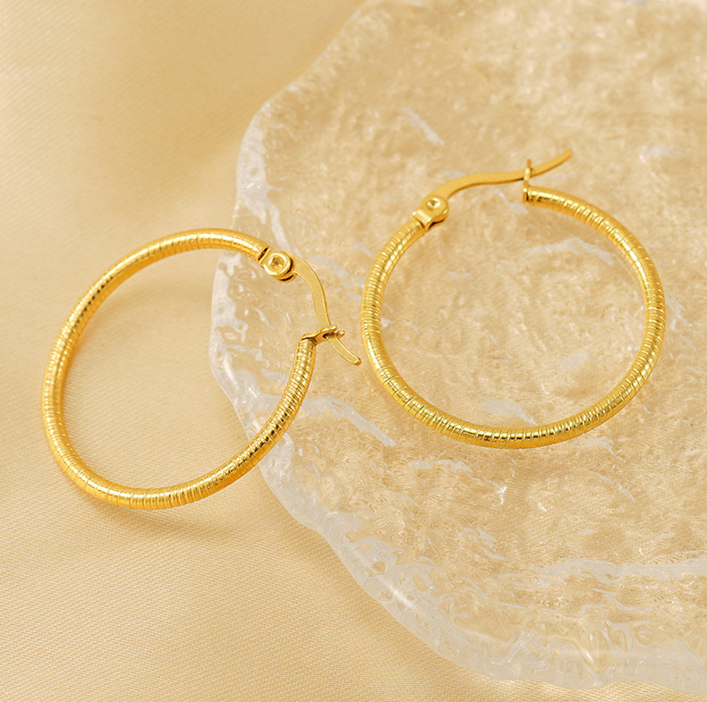 18k Gold Plated Ear Hoop