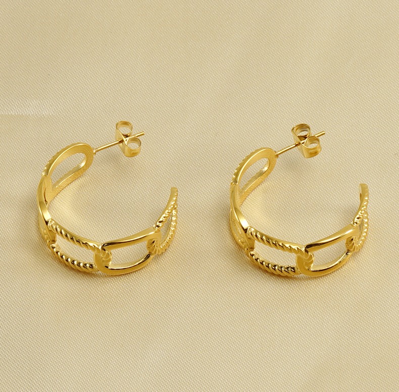 18k Gold Plated Statement Earring