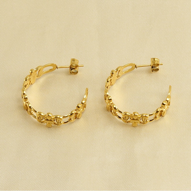 18k Gold Plated Statement Earring