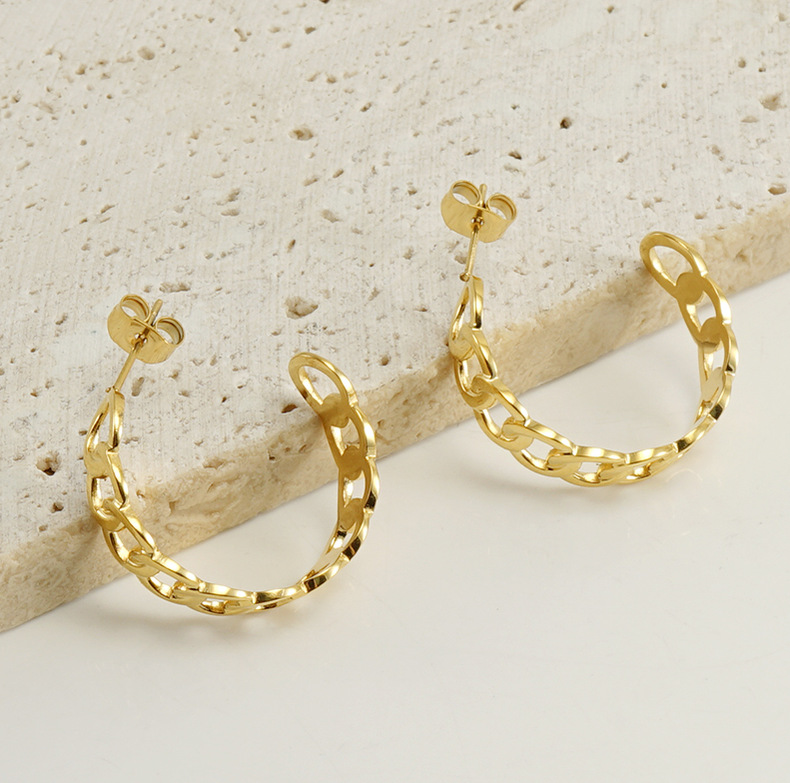 18k Gold Plated Statement Earring