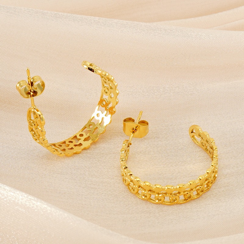 18k Gold Plated Statement Earring