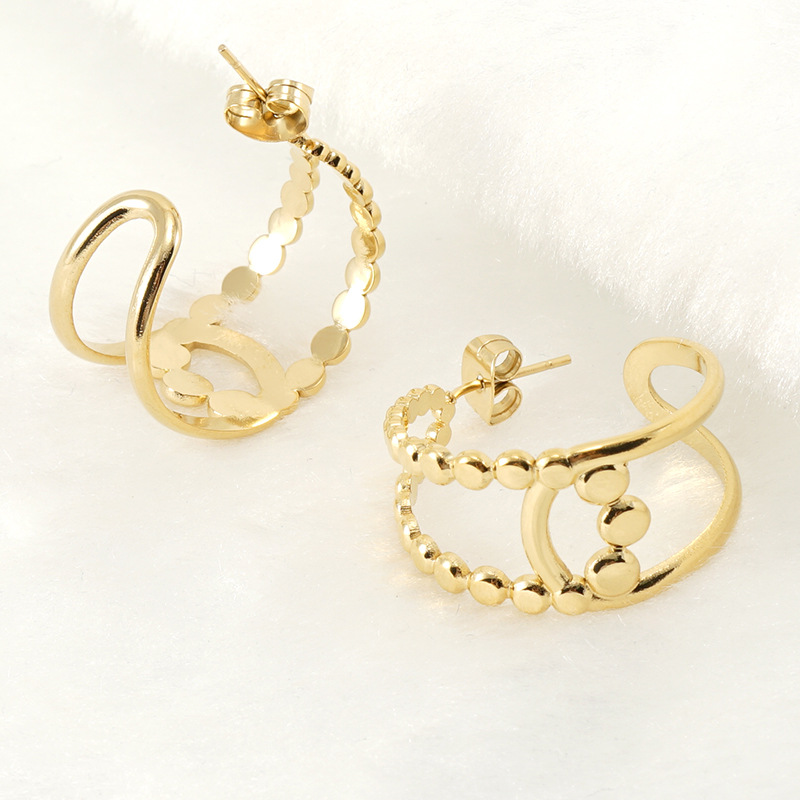 18k Gold Plated Statement Earring