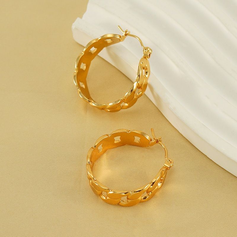 18k Gold Plated Ear Hoop