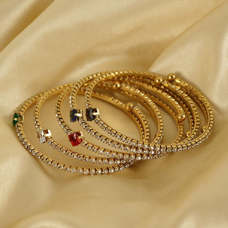 18k Gold Plated Bracelet with Zircon