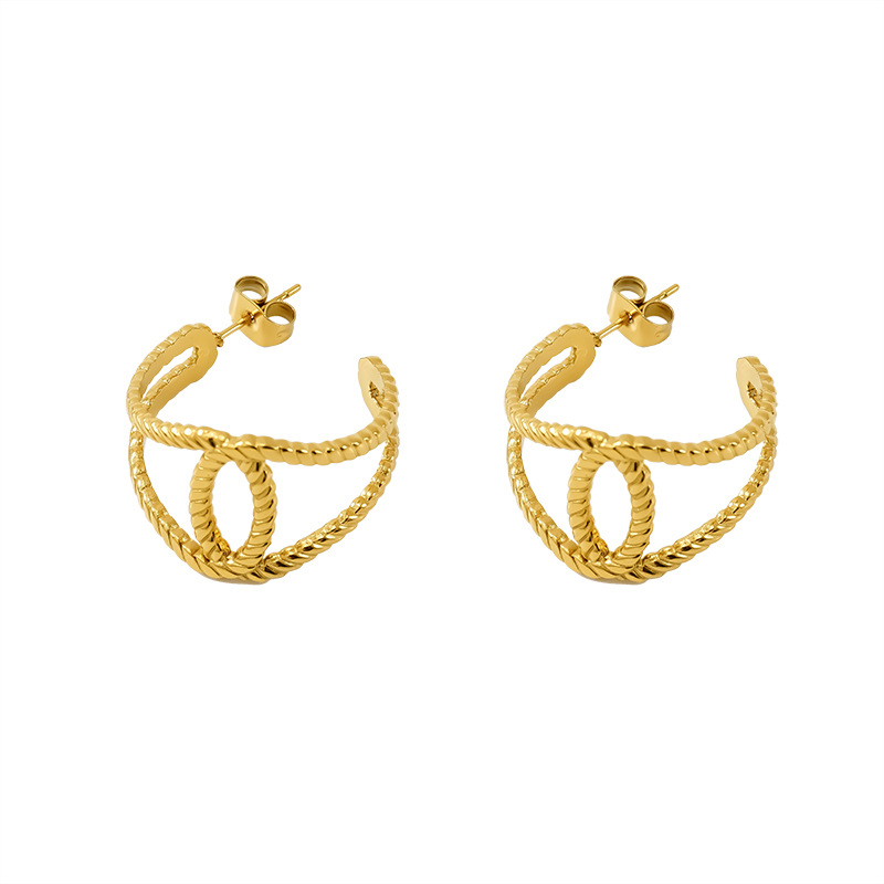 18k Gold Plated Statement Earring