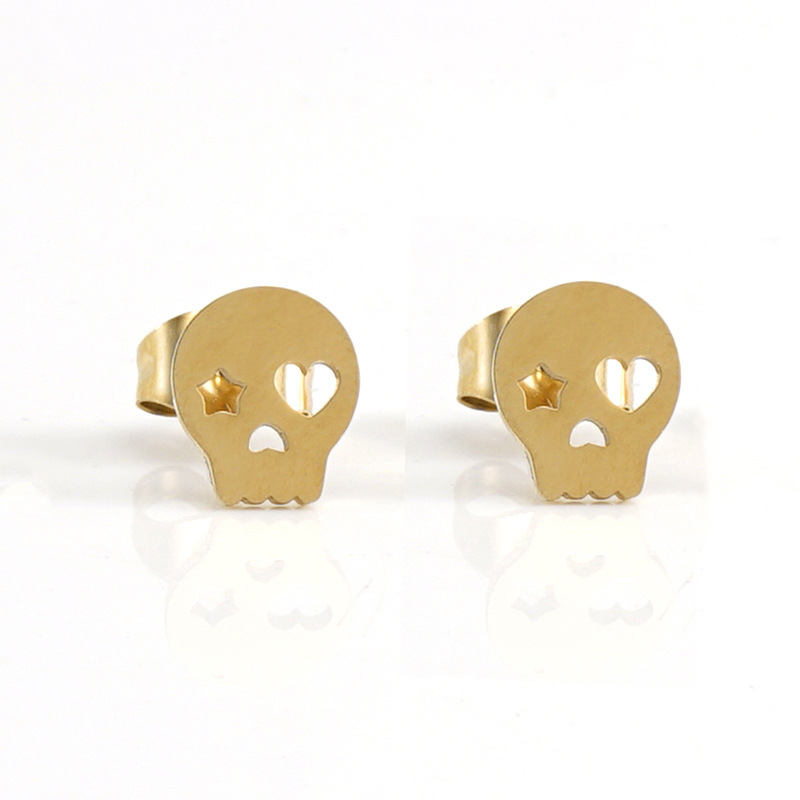 Skull-look Ear Stud