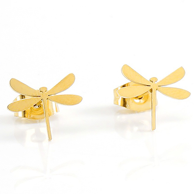 Dragonfly-top Ear Stud