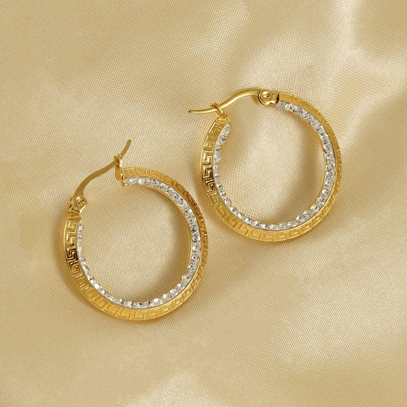 Ear Hoop with Rhinestones