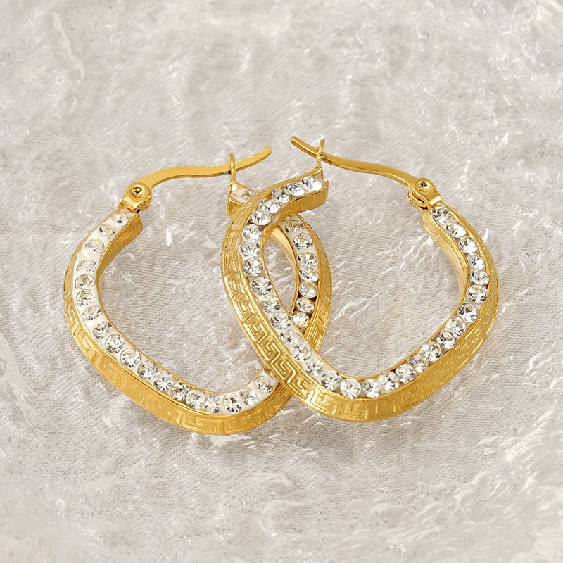 Ear Hoop with Rhinestones