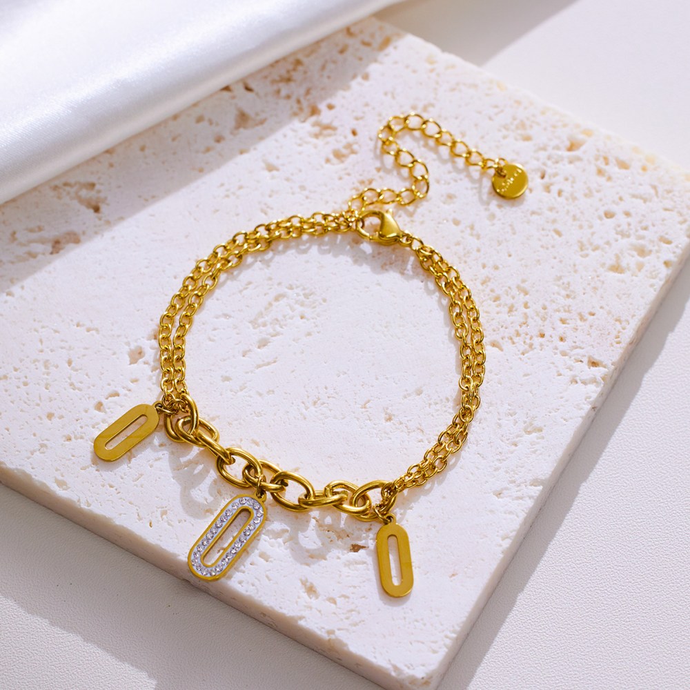 18k Gold Plated Steel Bracelet