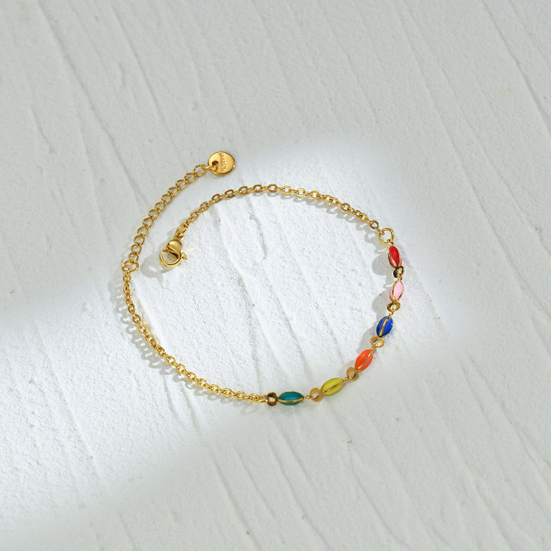 Bracelet with Enamel Beads