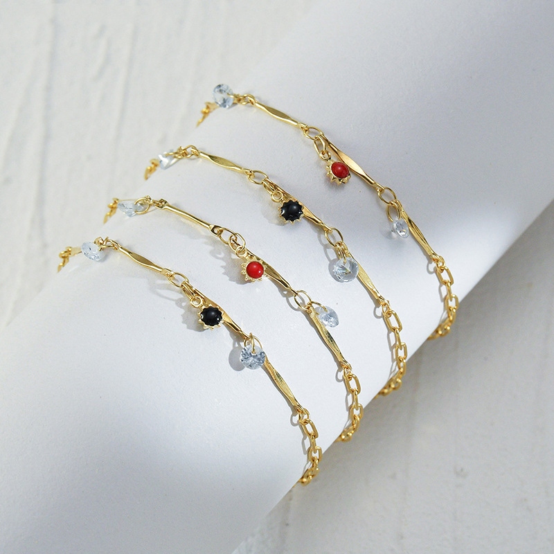 Bracelet with Enamel Beads