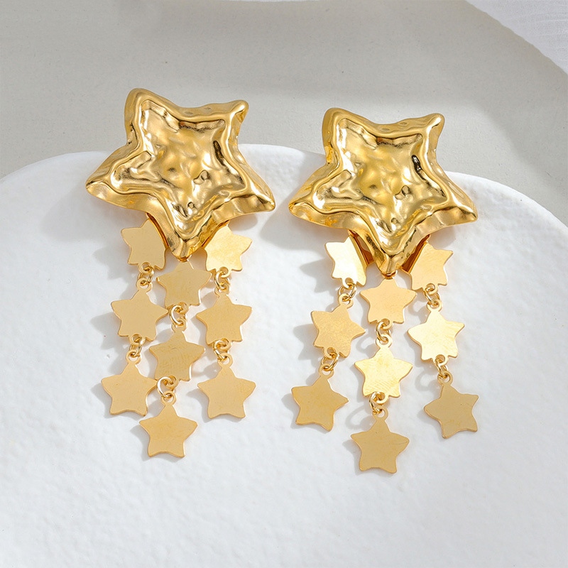 Earring with Star Drops