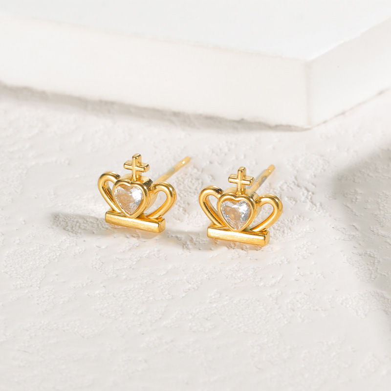 Crown-top Ear Stud