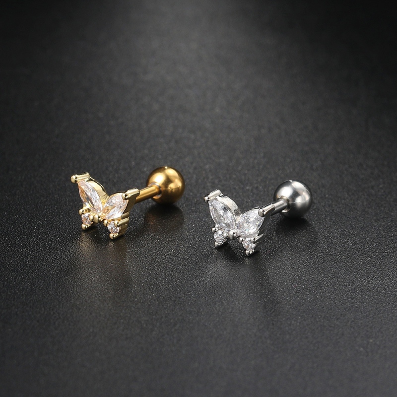 Butterfly-top Ear Stud