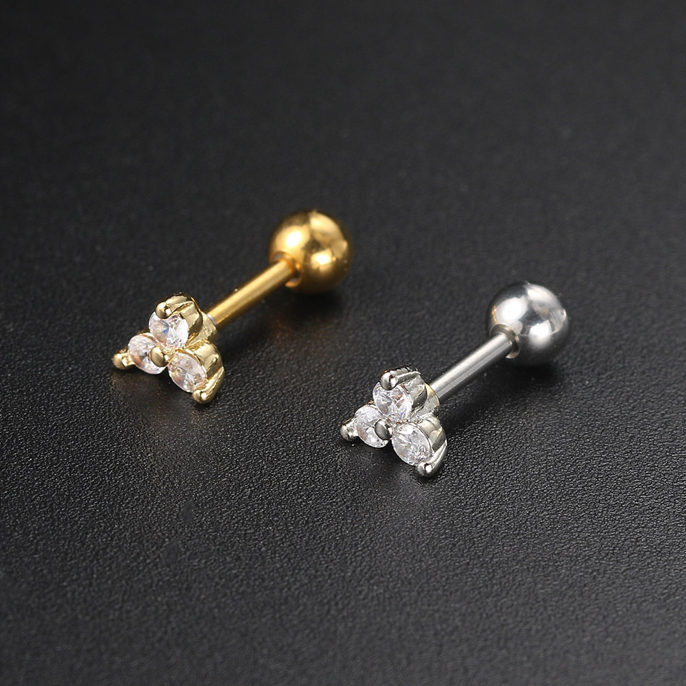 CZ-top Ear Stud