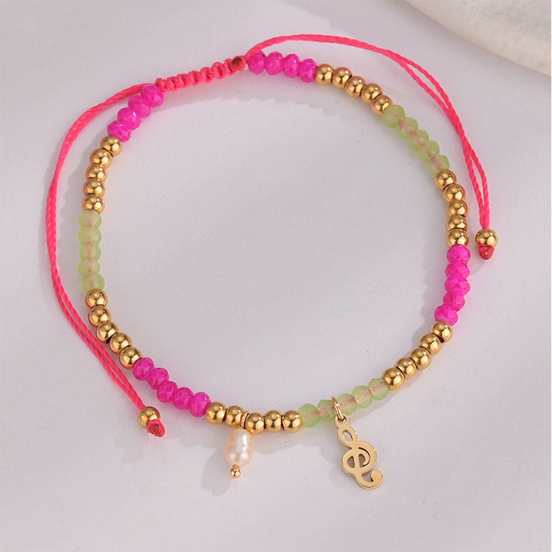 Rope Bracelet with Musical Note