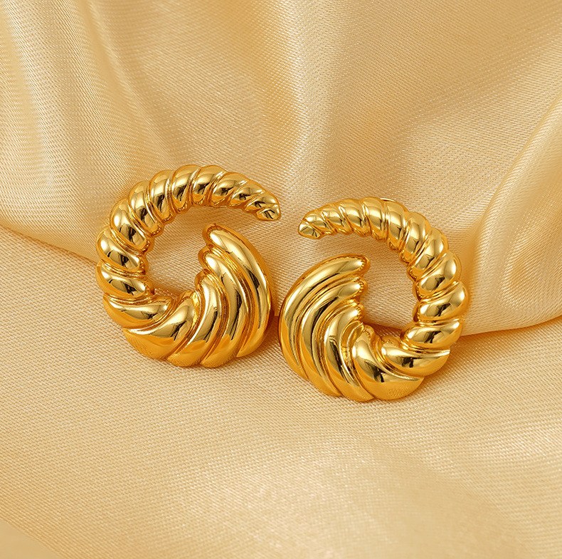 18k Gold Plated Statement Earring