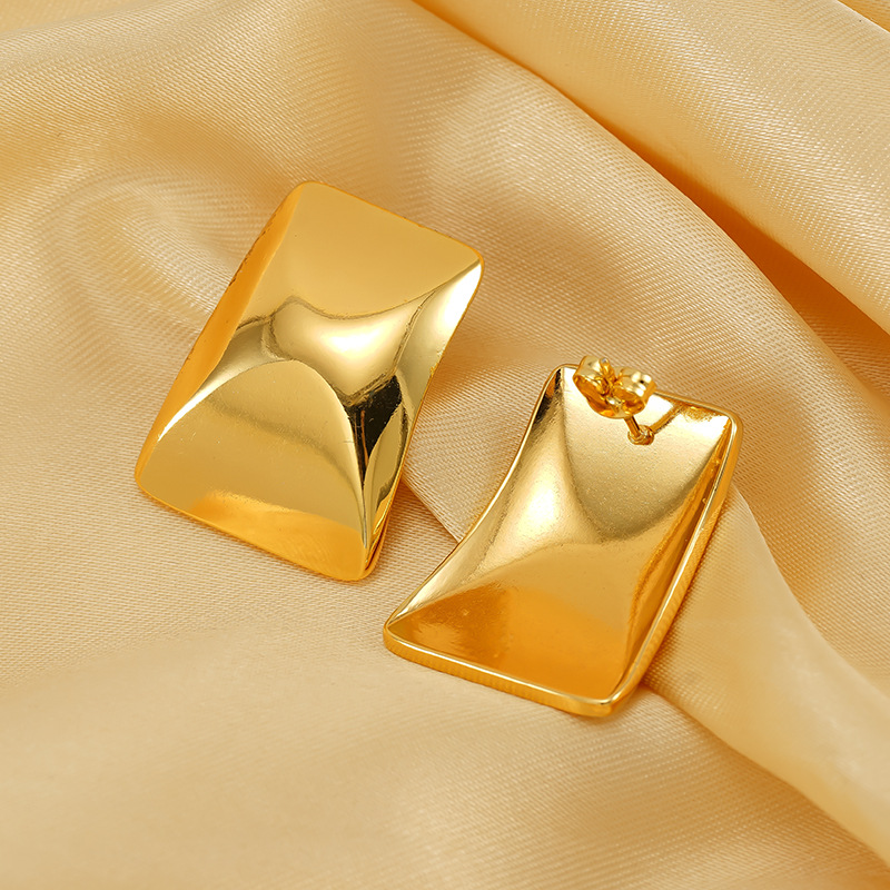 18K Gold Plated Statement Earring