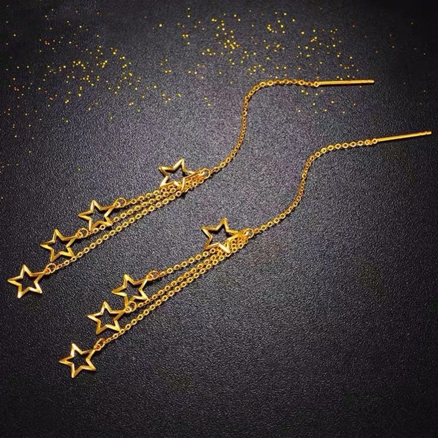 Earring with Star Tassel