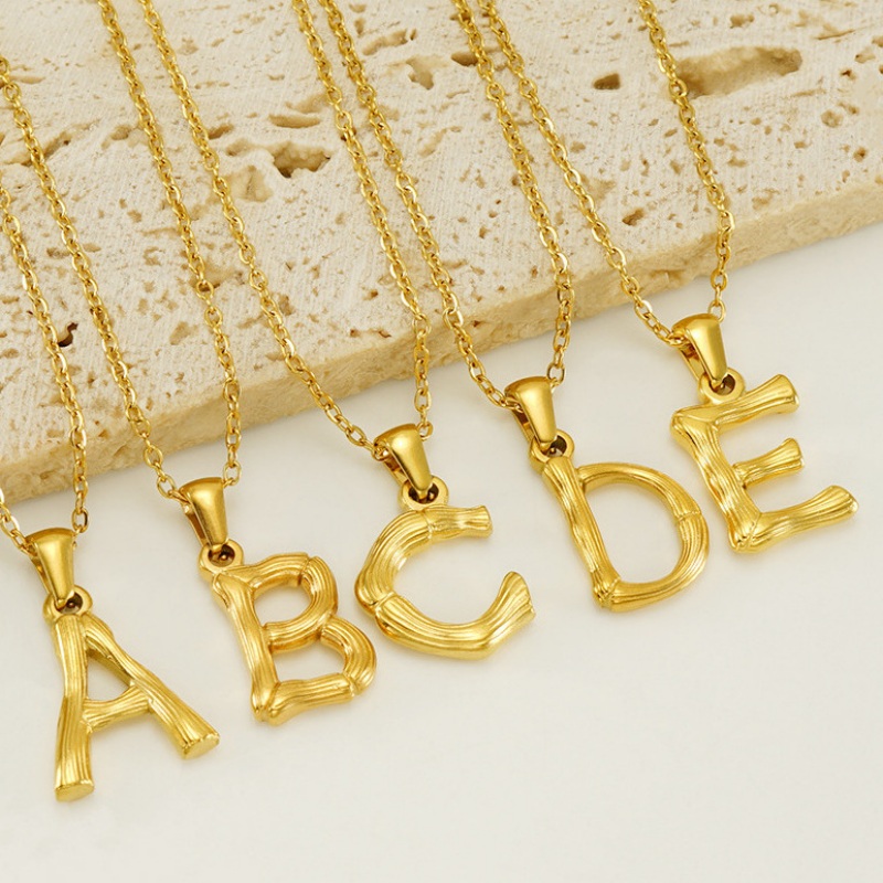 18k Gold Plated Alphabet Necklace