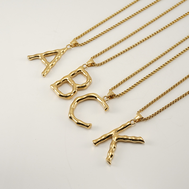 18k Gold Plated Alphabet Necklace