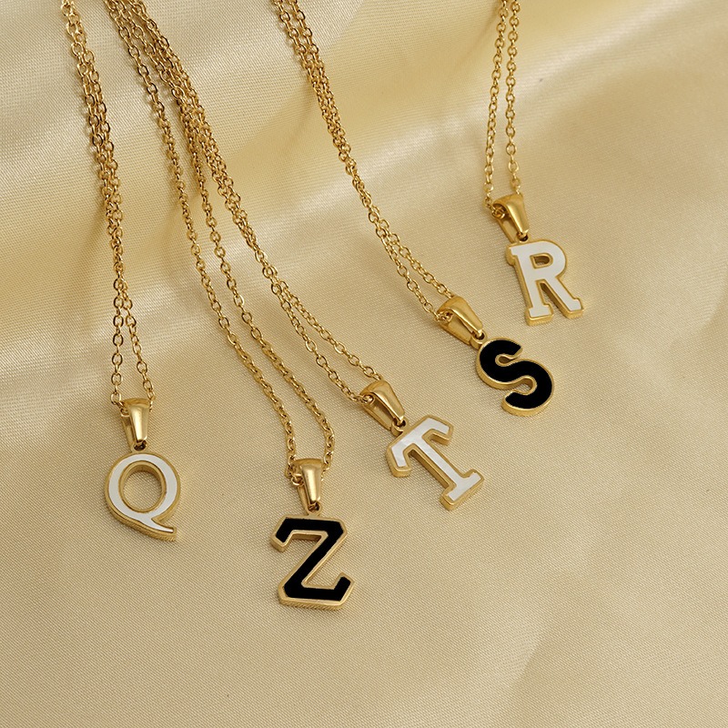 Alphabet Necklace with Shell